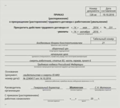 Полный список и порядок оформления